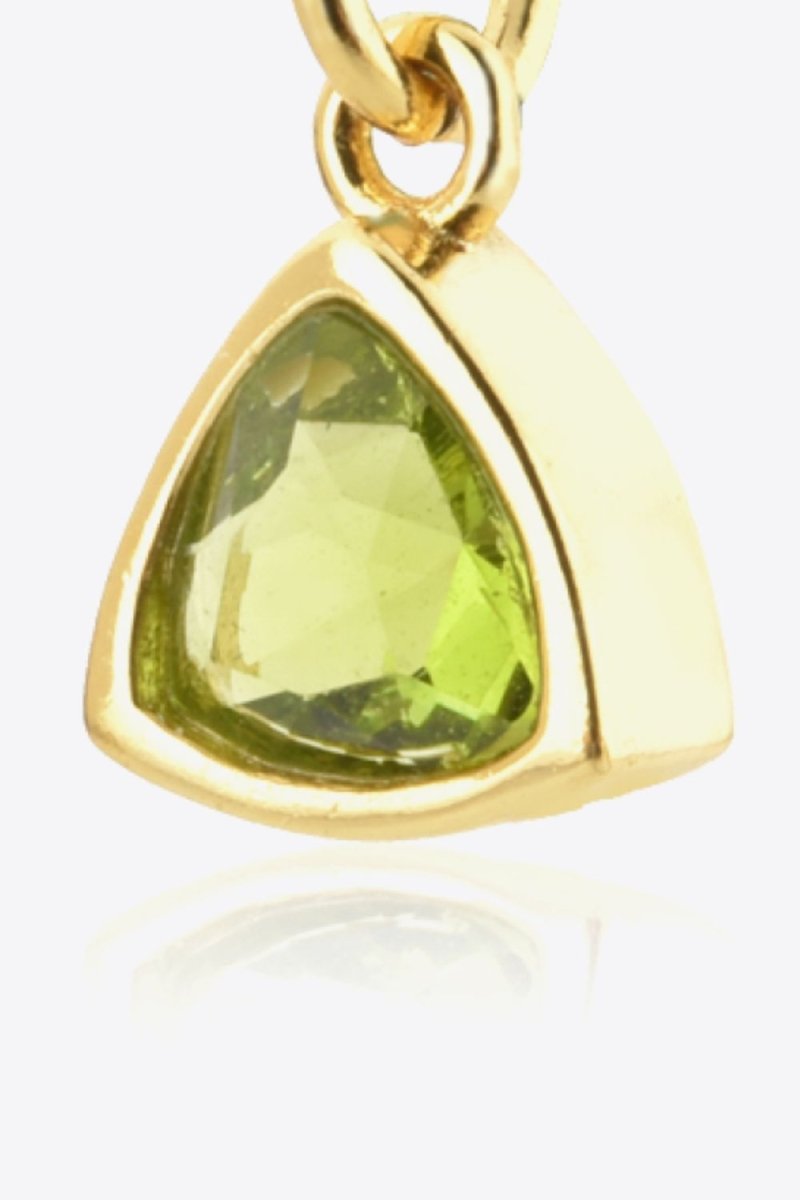 August Yellow - Green Peridot Birthstone Pendant - Dressy Clothing - Pendants - 