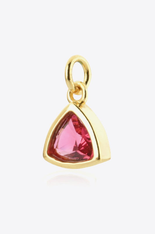 July Deep Red Ruby Birthstone Pendant - Dressy Clothing - Pendants - 