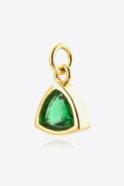 May Green Emerald Birthstone Pendant - Dressy Clothing - Pendants - 