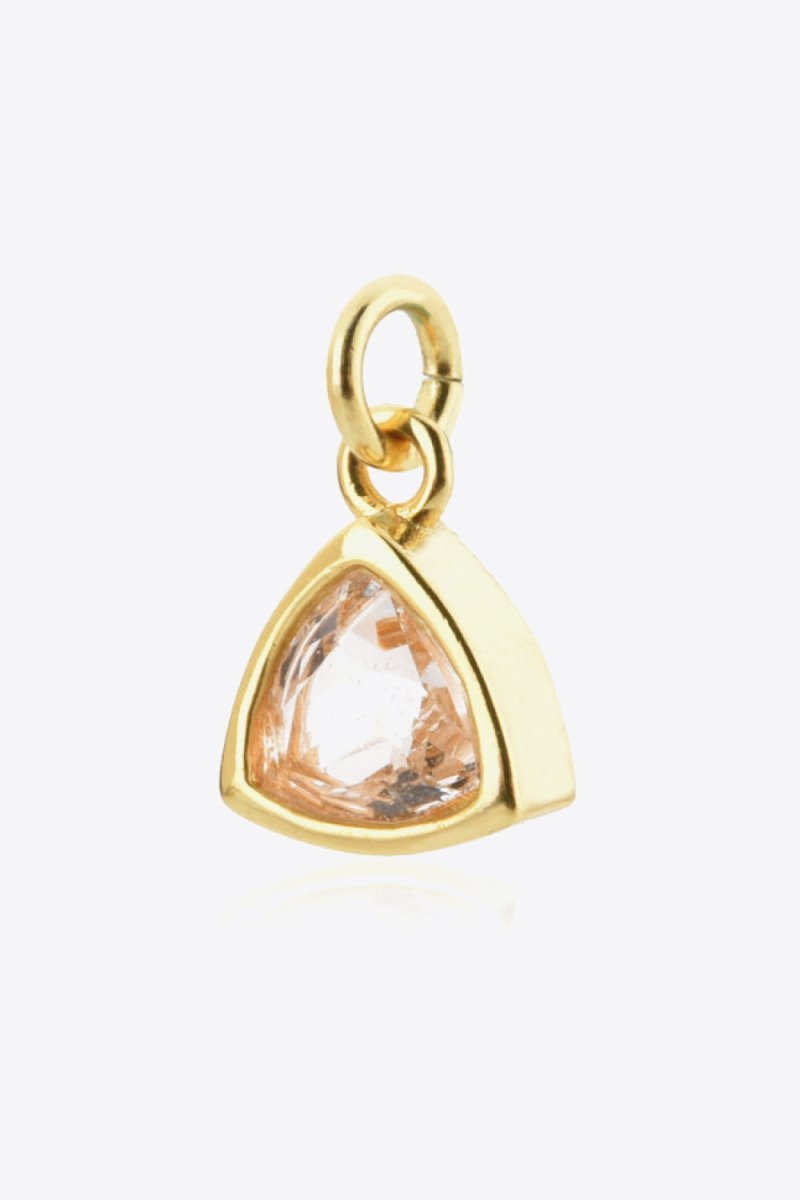 November Tangerine Citrine Birthstone Pendant - Dressy Clothing - Pendants - 