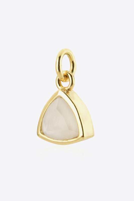 October Ivory Opal Birthstone Pendant - Dressy Clothing - Pendants - 