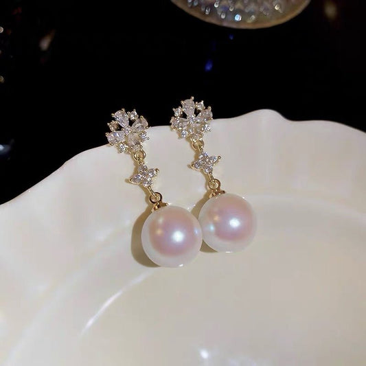 Pink Pearl Drop Earrings - Dressy Clothing - Earrings - 