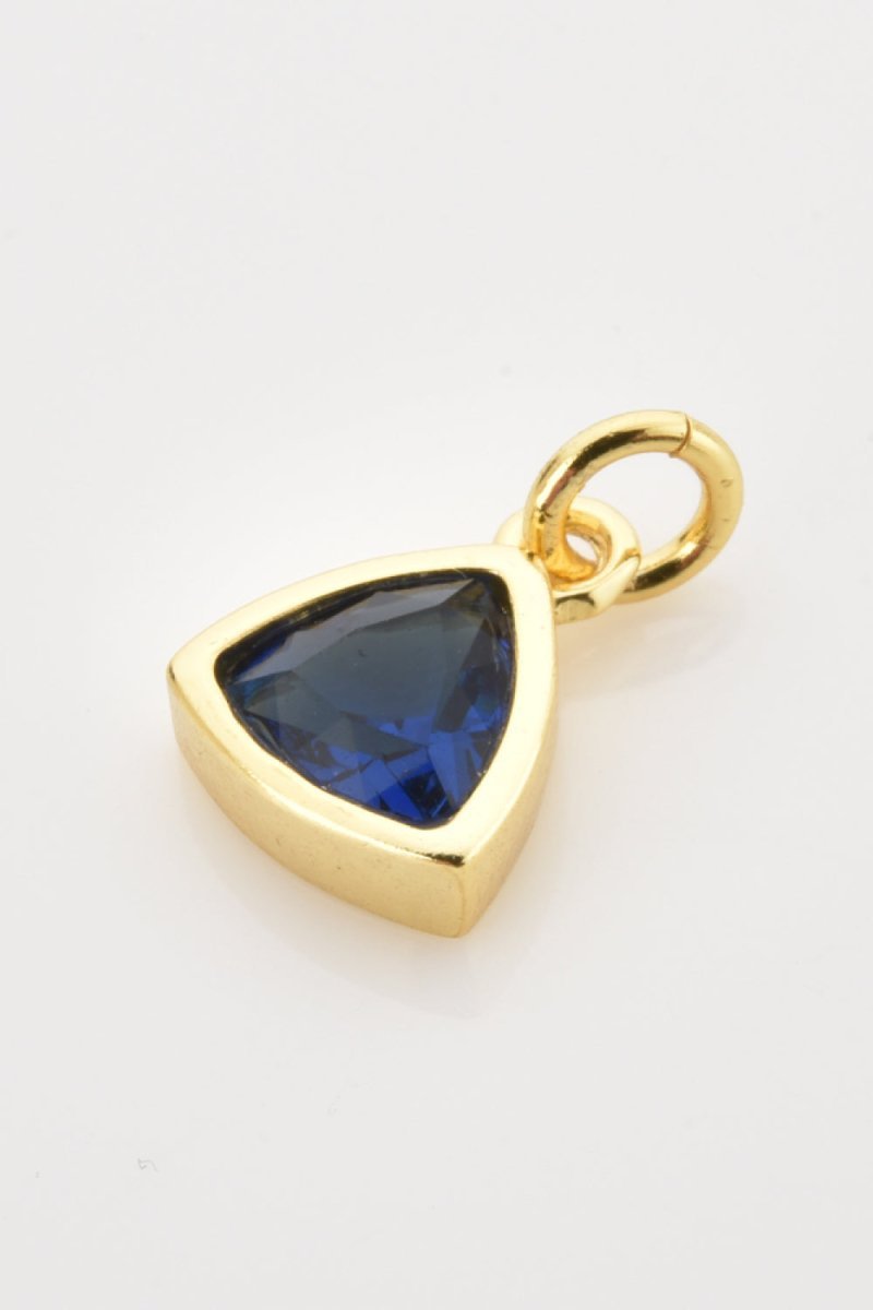 September Blue Sapphire Birthstone Pendant - Dressy Clothing - Pendants - 