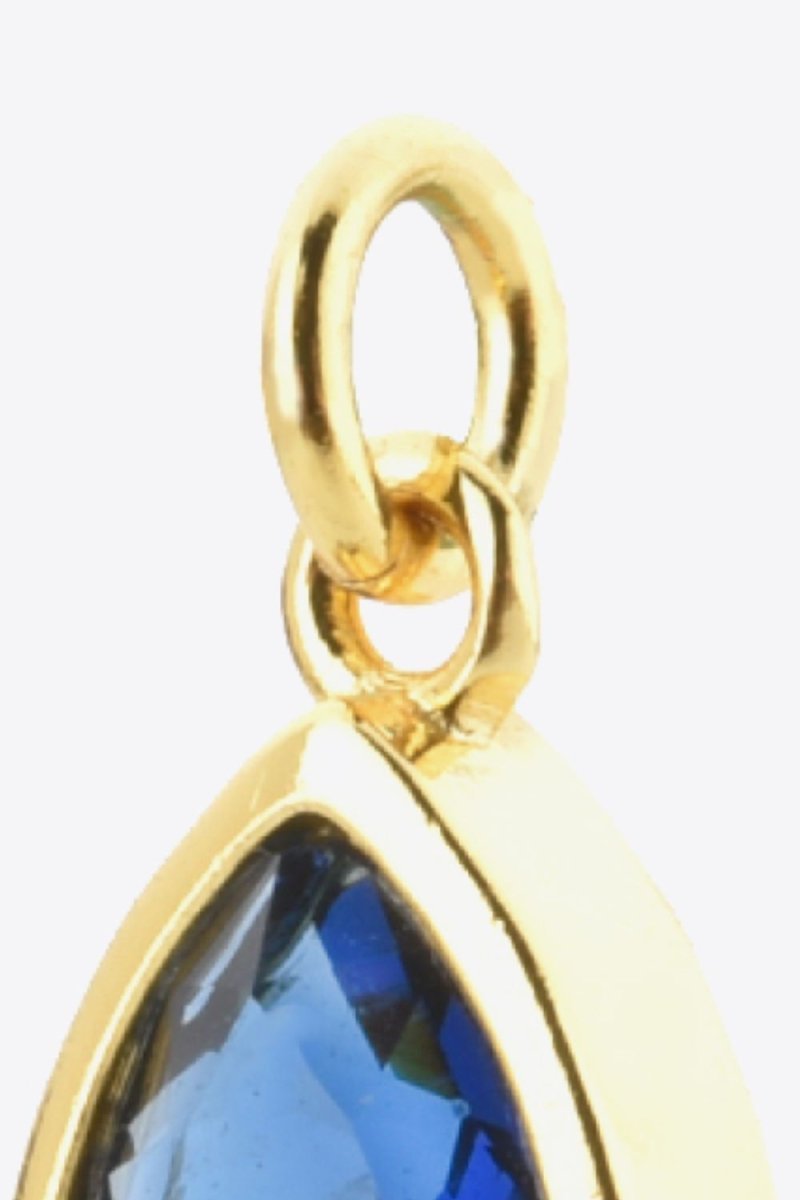 September Blue Sapphire Birthstone Pendant - Dressy Clothing - Pendants - 