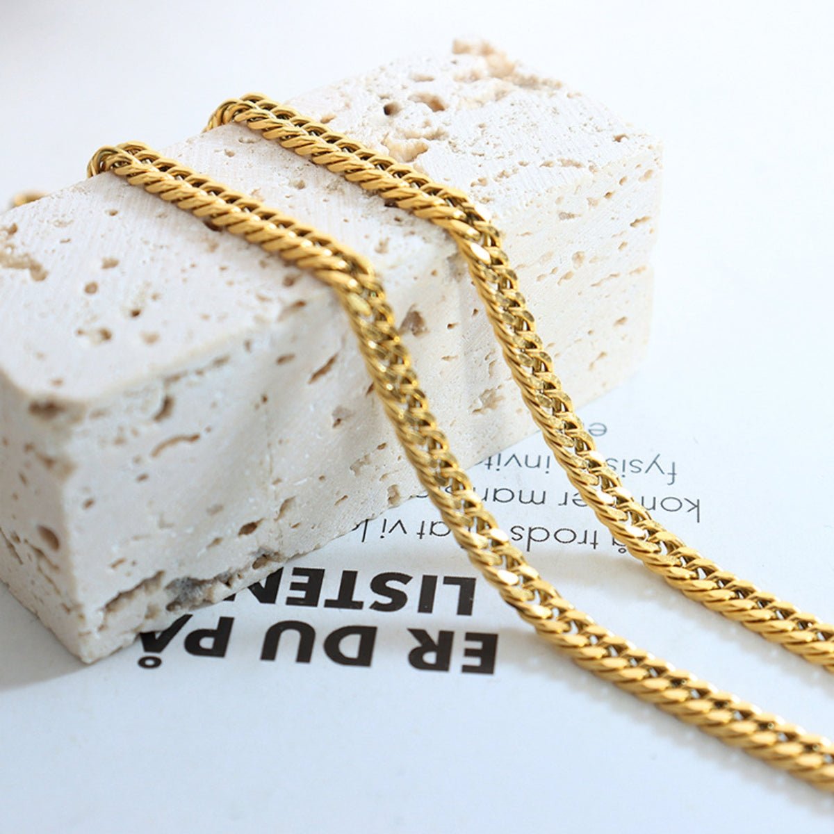 Titanium Steel Chain Bracelet - Dressy Clothing - Gold