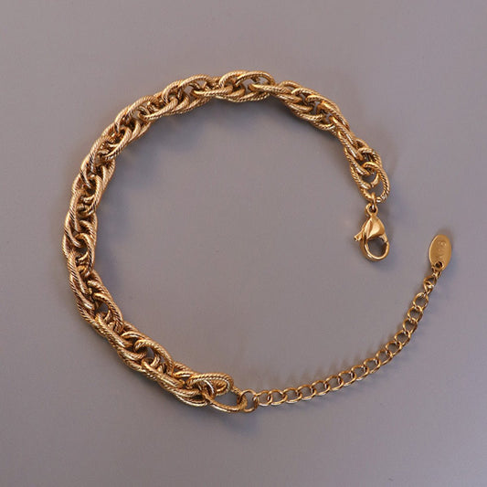 Titanium Steel Chain Bracelet - Dressy Clothing - Gold