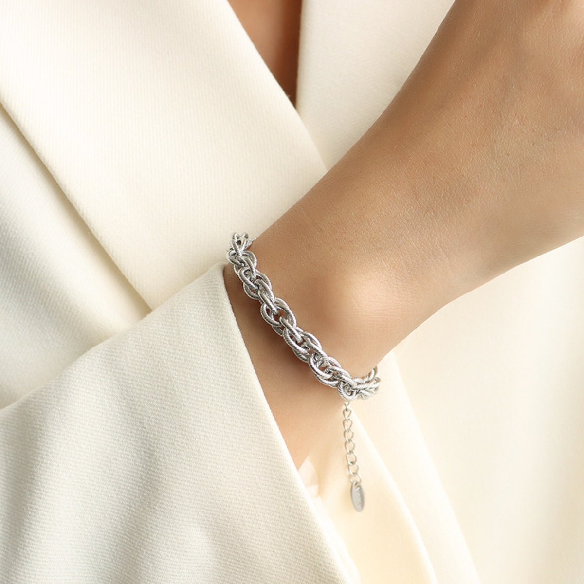 Titanium Steel Chain Bracelet - Dressy Clothing - Silver